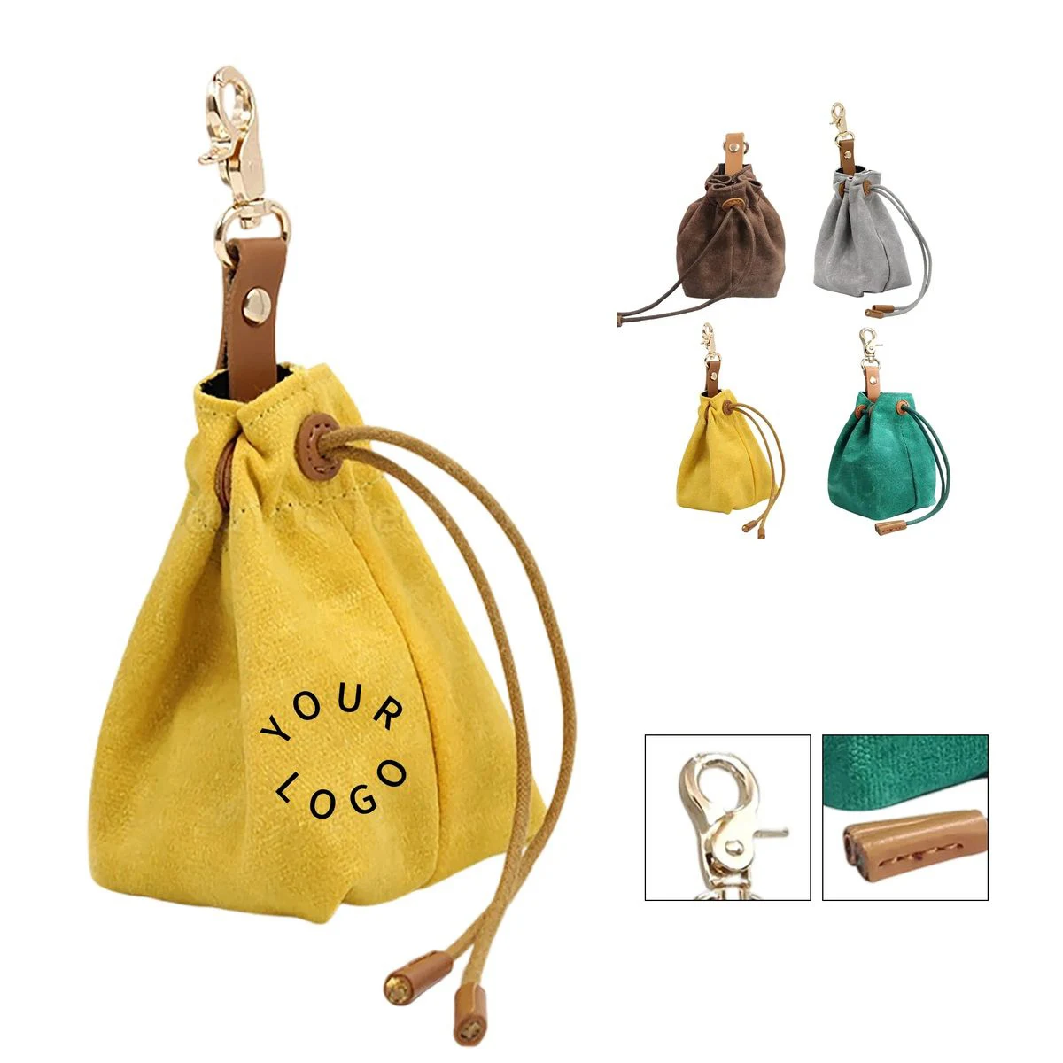 Small Clip On Bag for Dog Treats and Kibble 1