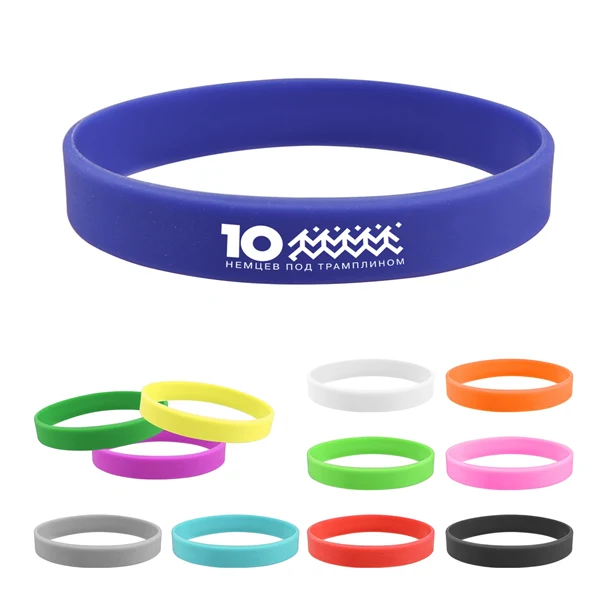 Single Color Fill Silicone Wristband 1