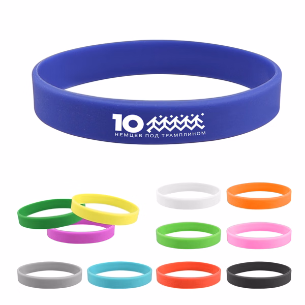 Single Color Fill Silicone Wristband