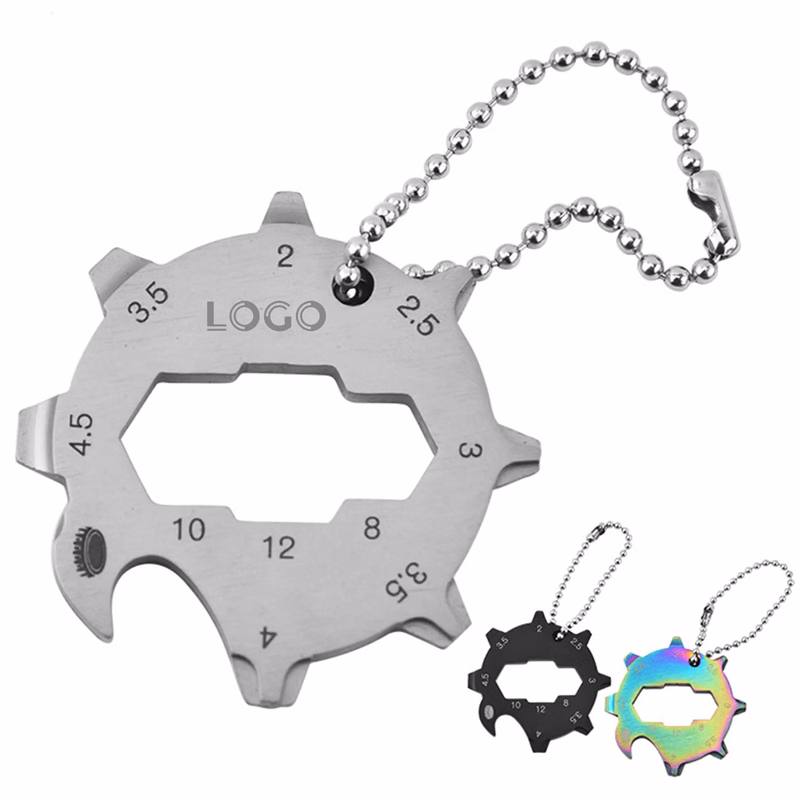 MOQ 20 Octagon Multi Function Stainless Steel Tool Card