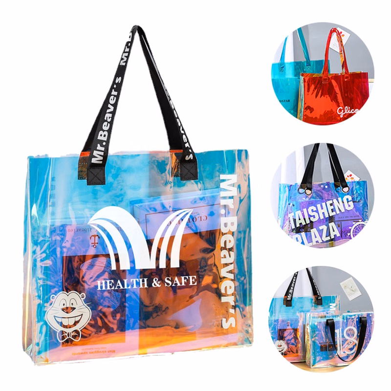 Pvc Laser Fashion Portable Shopping Bag