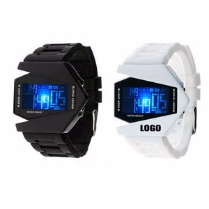 Sports Watch With Colorful Light Dial And Adjustable Soft Bracelet Band