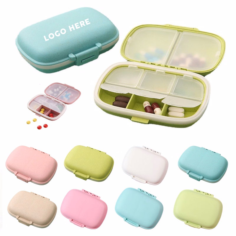 Portable 8-Grid Moisture-Proof Pill Box