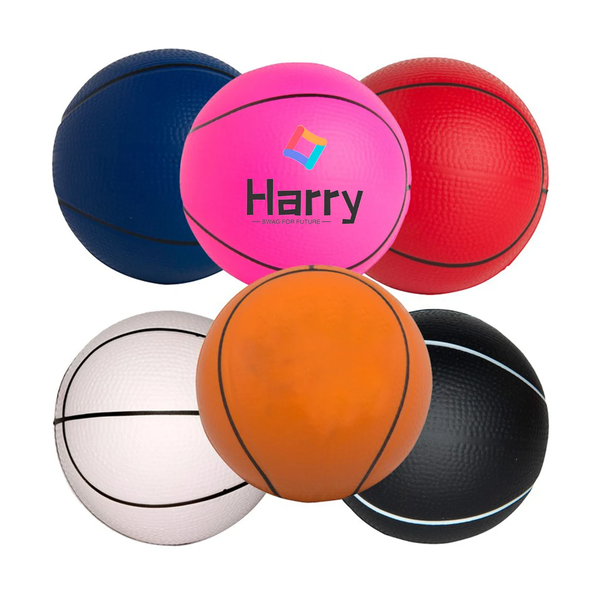 2.5" Basketball Stress Reliever 1
