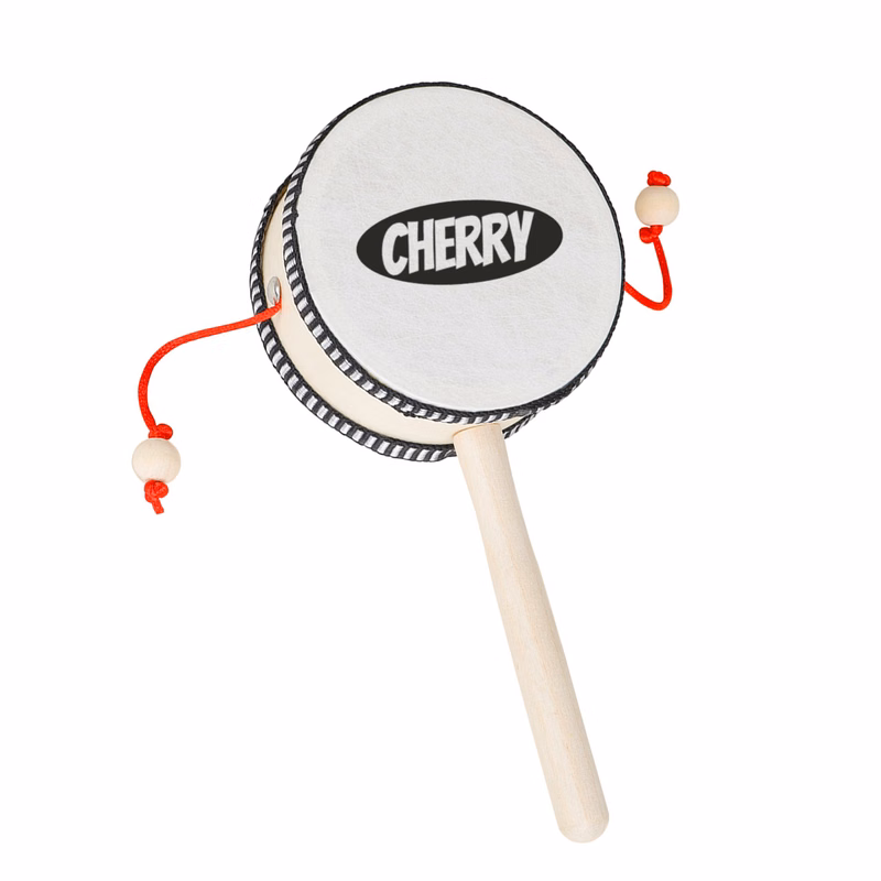Wooden Baby Rattle Drum Early Education Toy