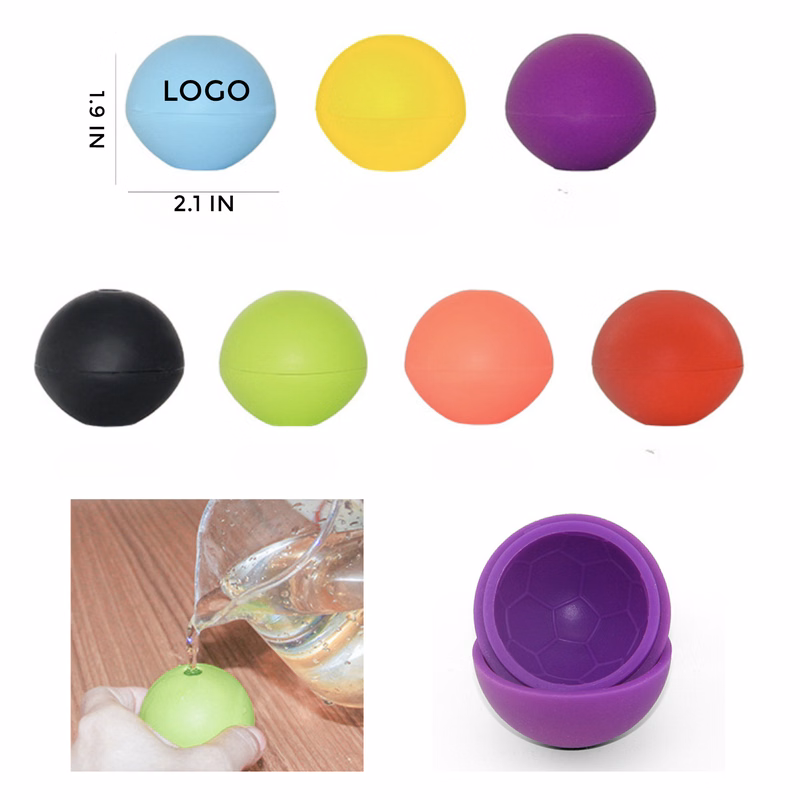 MOQ 10 PCS Large Silicone Ice Ball Mold for Whiskey