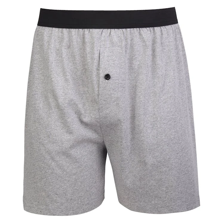 Men's Cotton Knit Boxers - 3XL Solids Colors 3 Pack 1