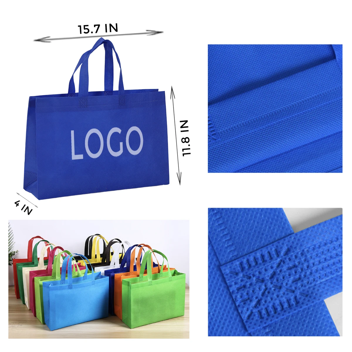 MOQ 10 PCS Stylish Horizontal Non - Woven Bag 1