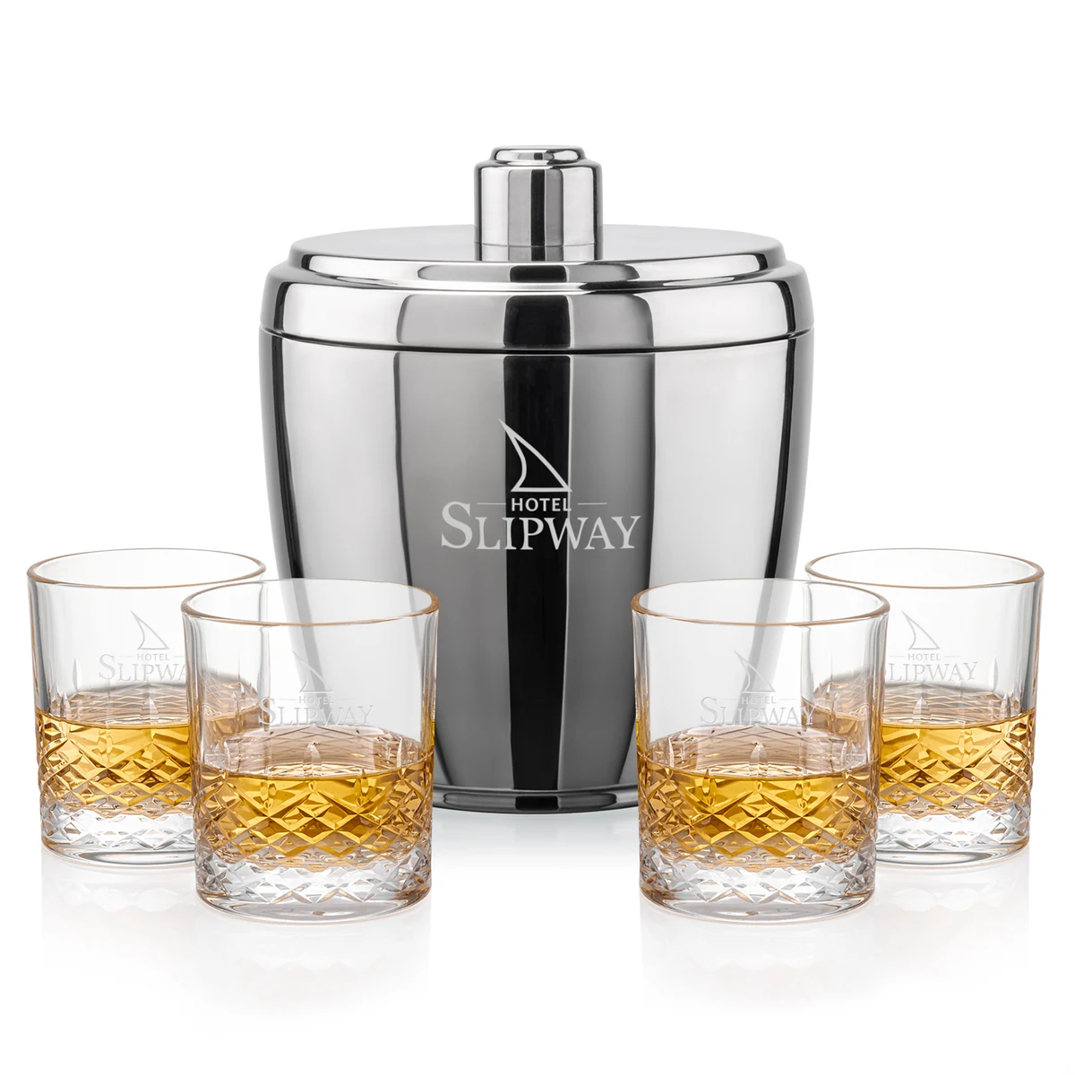 Pescara Ice Bucket & Templeton On-the-Rocks Set 1