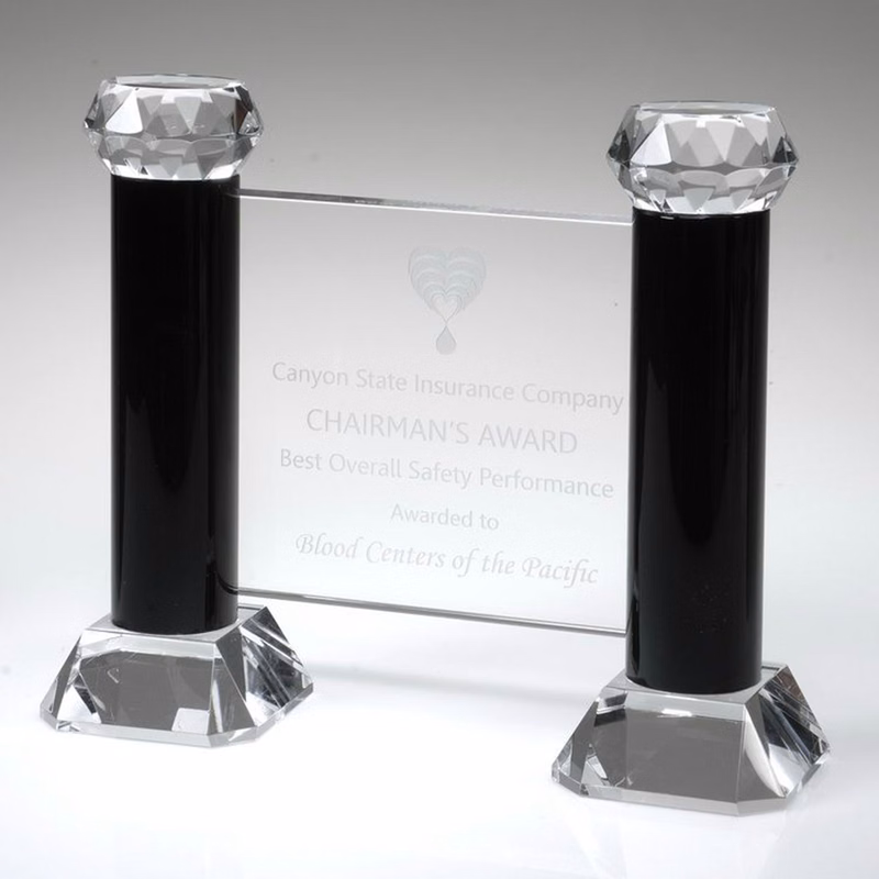 10" Crystal Award - Pillars of Achievement_D043CA