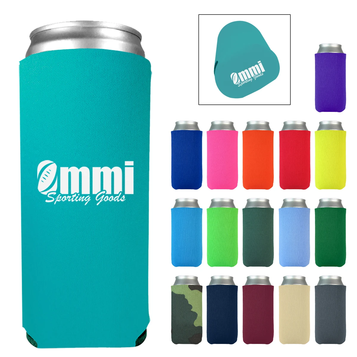 8 Oz. Slim Kan-Tastic, custom koozie with logo imprint 1