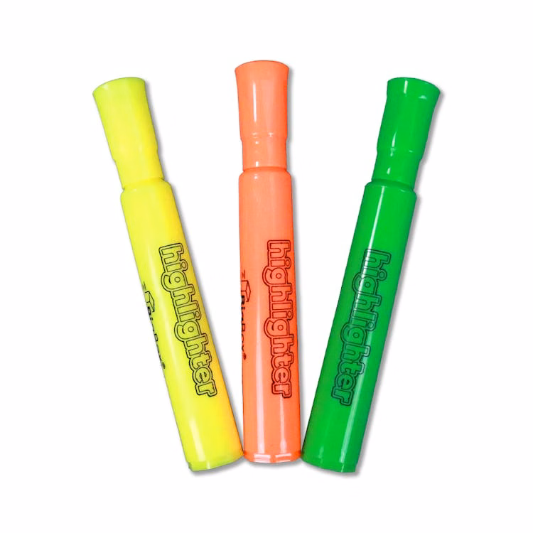 BigBox Highlighters Assorted 3pk