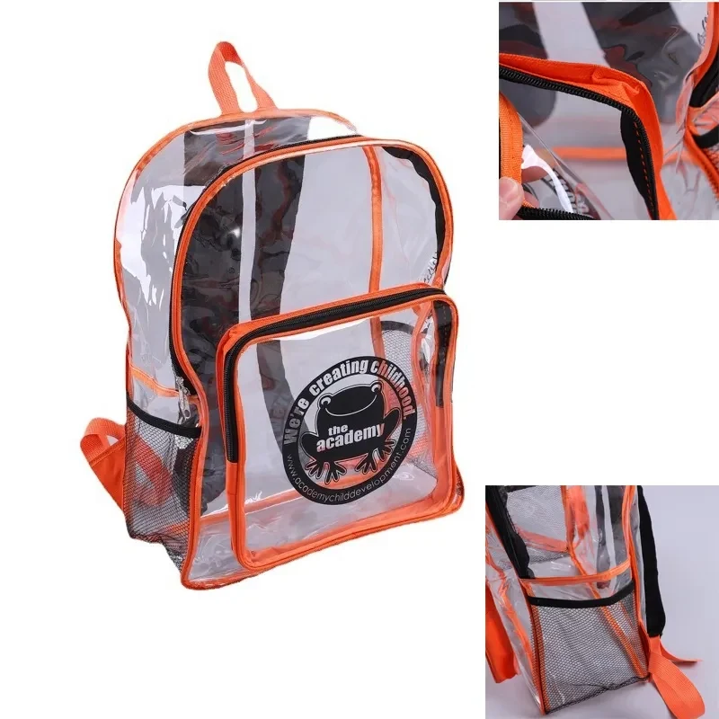 Custom Vinyl Clear Backpack 1