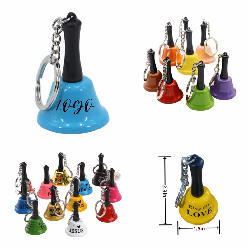 Mini Metal handbell with Keychain