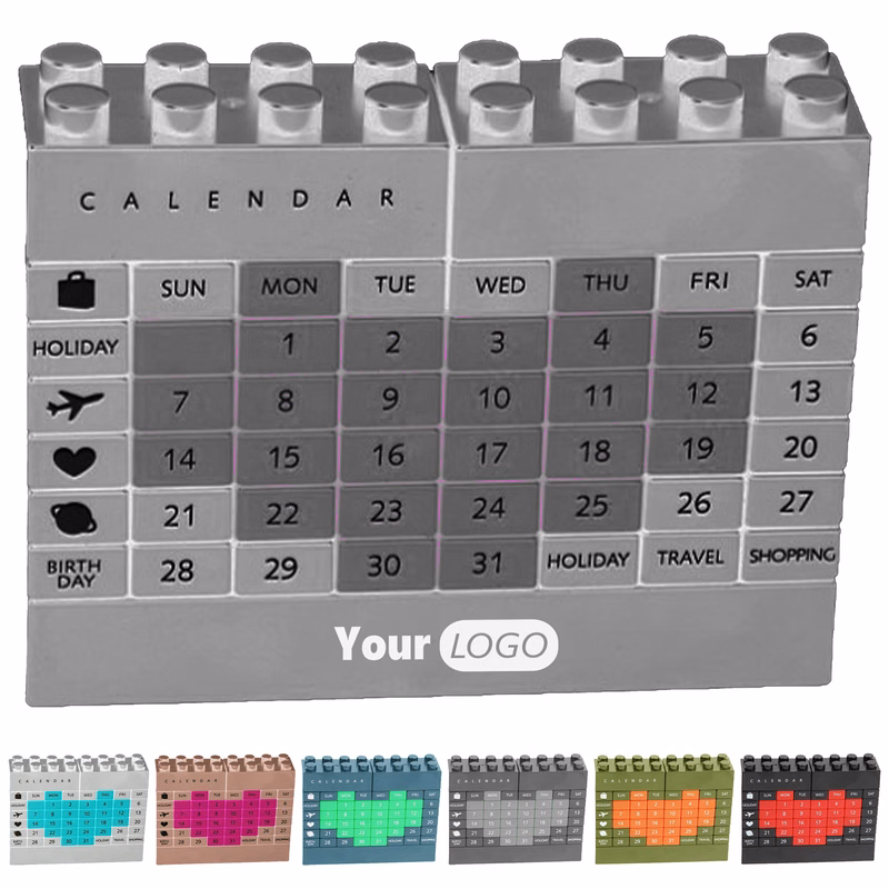 Plastic Customizable Block Calendar