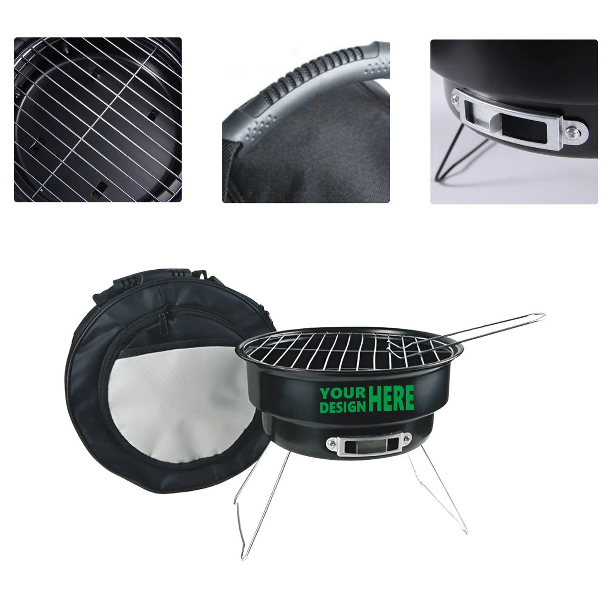 MOQ50 Custom Mini Outdoor Folding Portable BBQ Grill 1