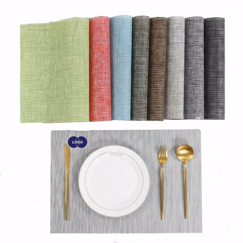 Non Slip Woven PVC Decorative Table Place Mat