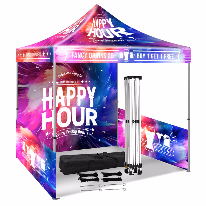 10'x10' Dye-Sublimation Canopy Tent