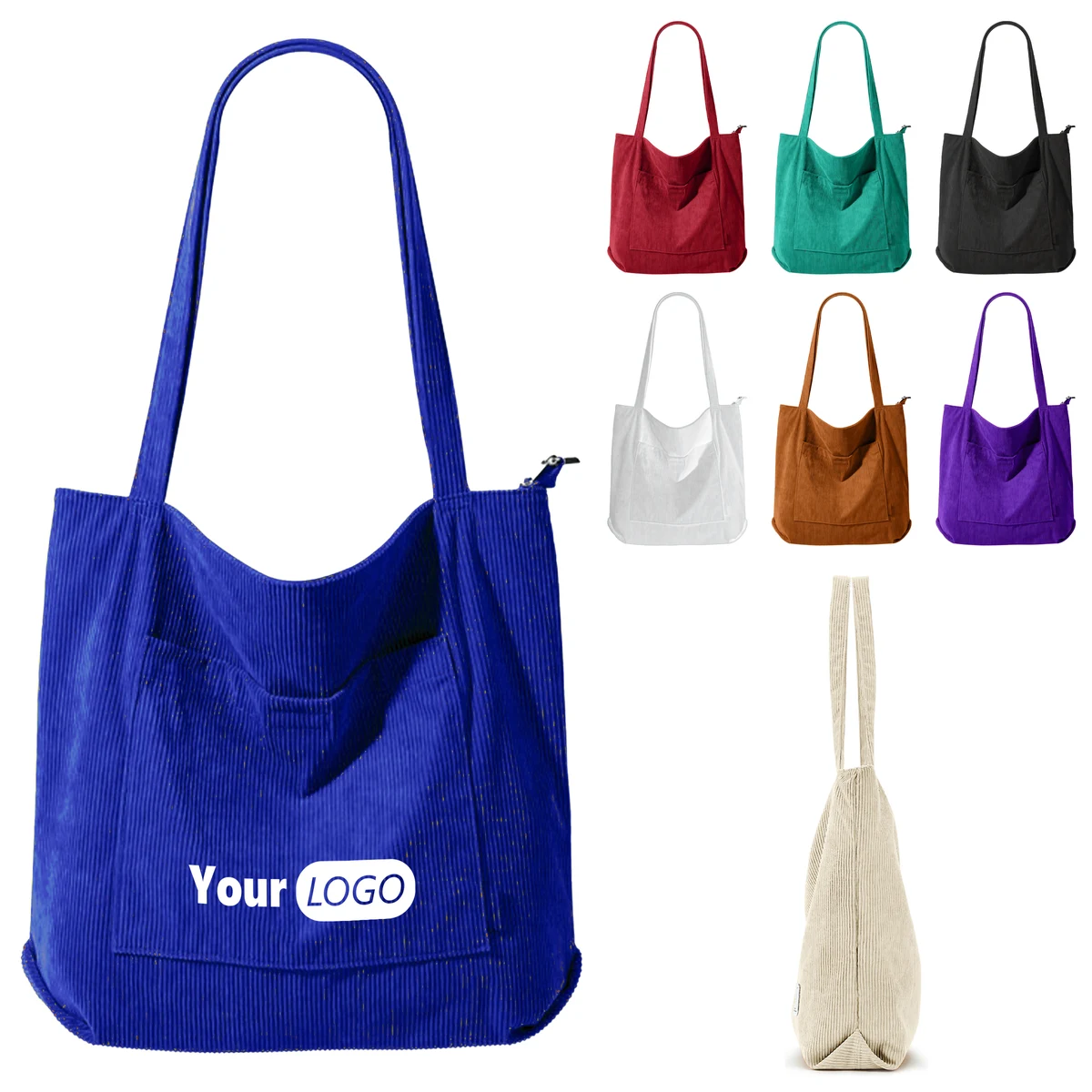 Canvas Simple Retro Corduroy Shoulder Bag ?C Waterproof And Durable 1