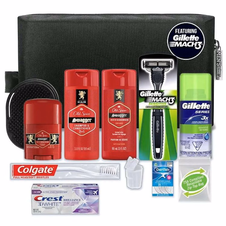 Men's Premium Travel Kit - 11 Piece