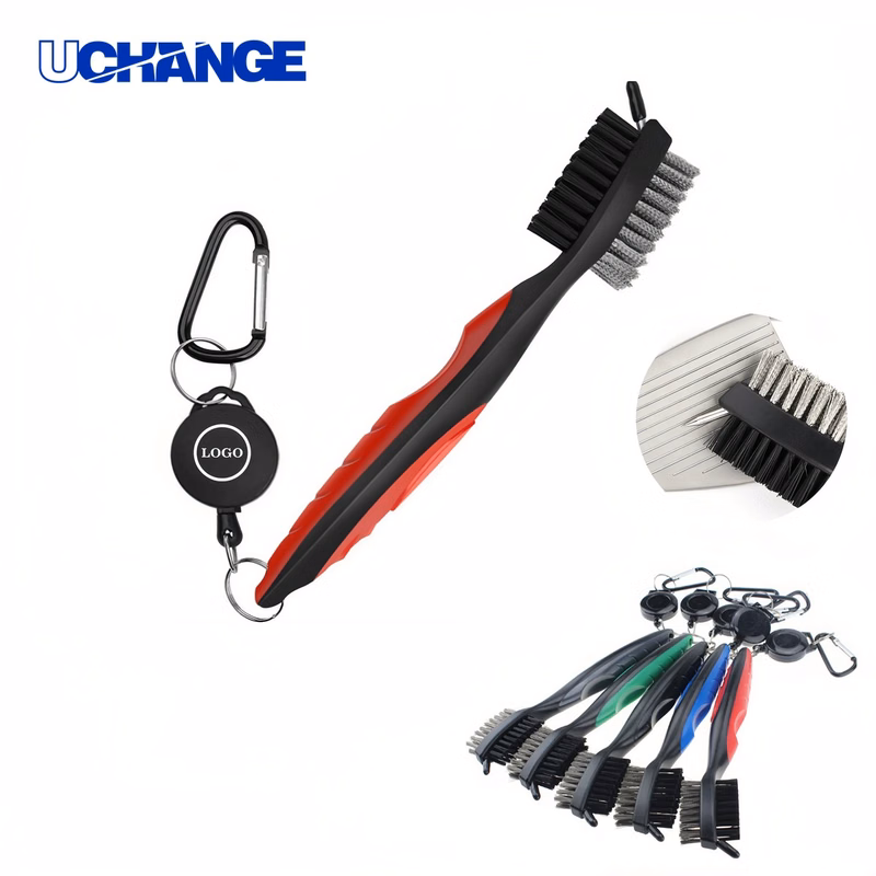 Golf Club Cleaning Brush Dual Bristle Tool