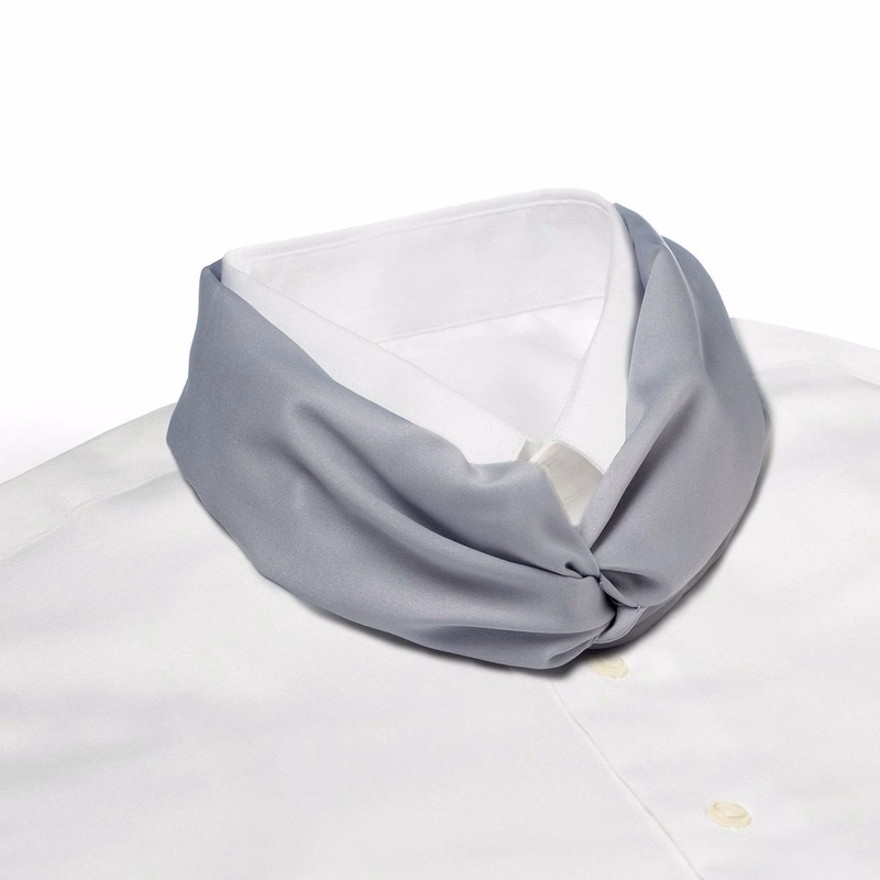 Light Gray Knot Scarf