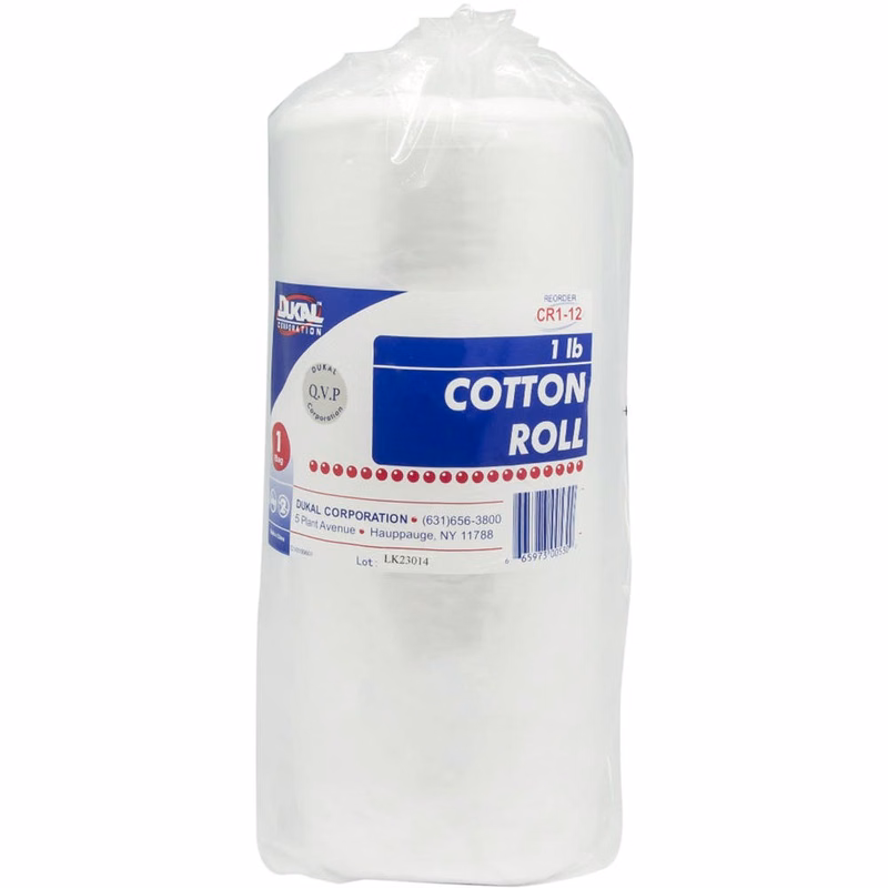 Cotton Roll - 1 lb White Short Fibers