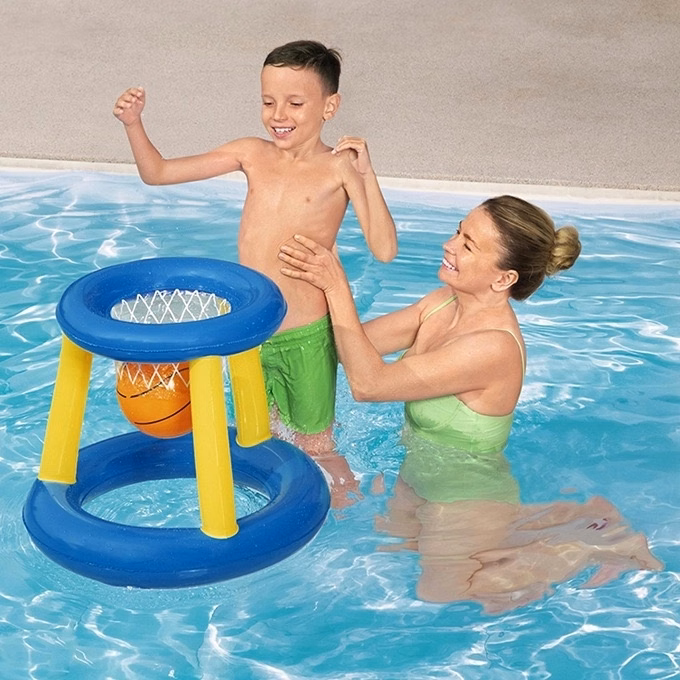 Inflatable Hoop with Ball Included