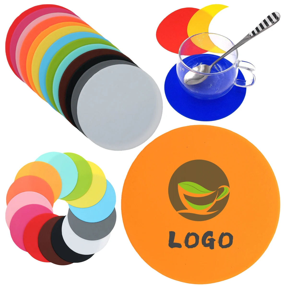 Office Table Silicone Cup Coaster 1