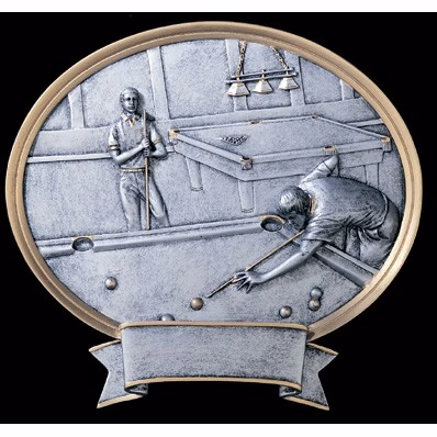 8" Pool Male Legend Plate