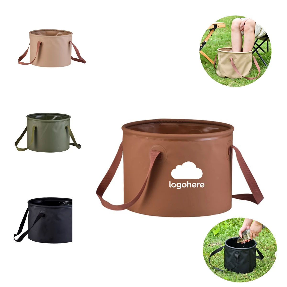 Outdoor PVC Folding Water Storage Pail 1