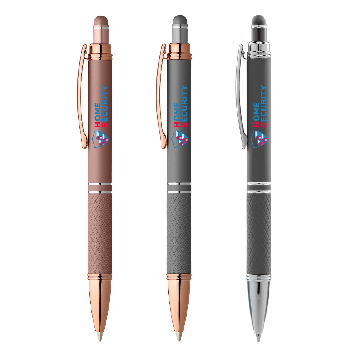 Sirin Softy Rose Gold Metal Pen with Stylus (Full Color Imprint) 1