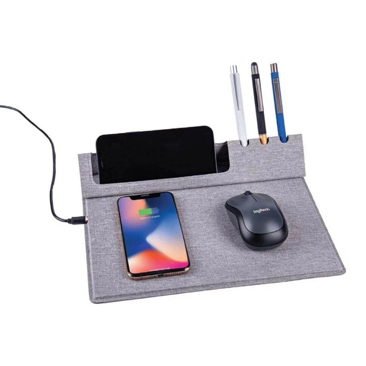 3 in 1 10w Wireless Charger Computer Mouse Pad 1