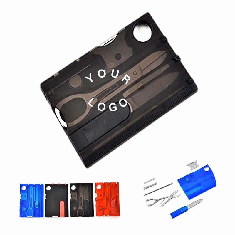 Pocket Sized Survival Card with Pen and Scissors