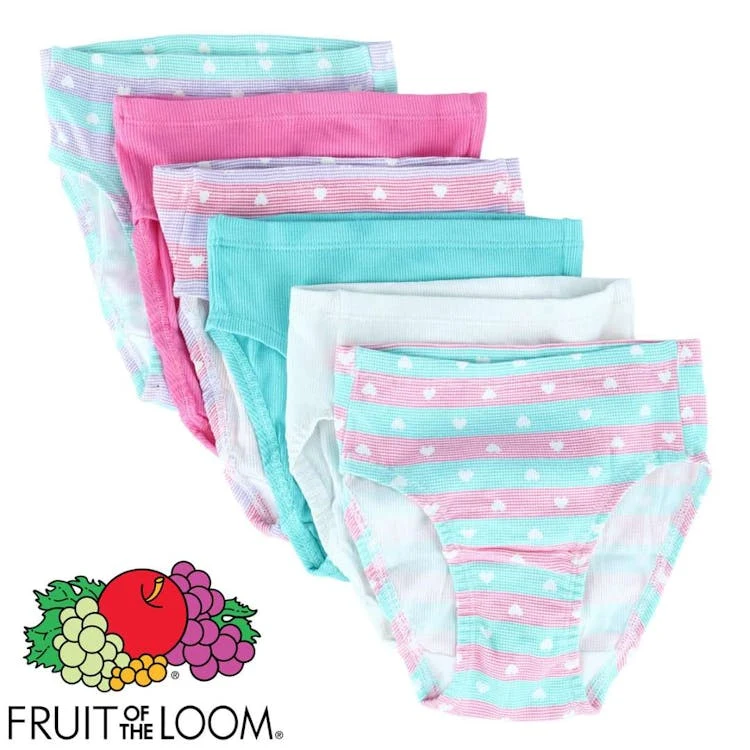 Toddler Girls Brief Underwear - Size 2T/3T 6 Pack 1