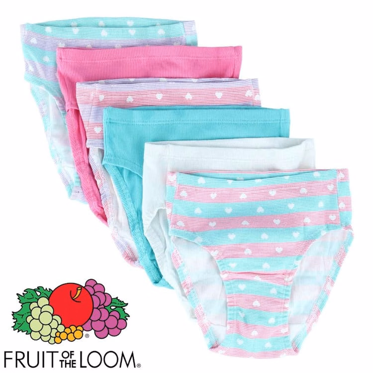 Toddler Girls Brief Underwear - Size 2T/3T 6 Pack
