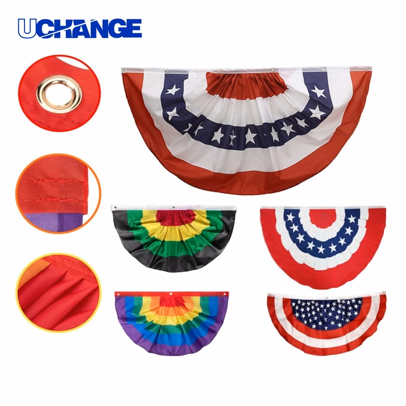 Full Color Pleated Decorative Flag