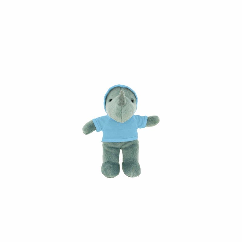 Plush Rhino with Hoodie