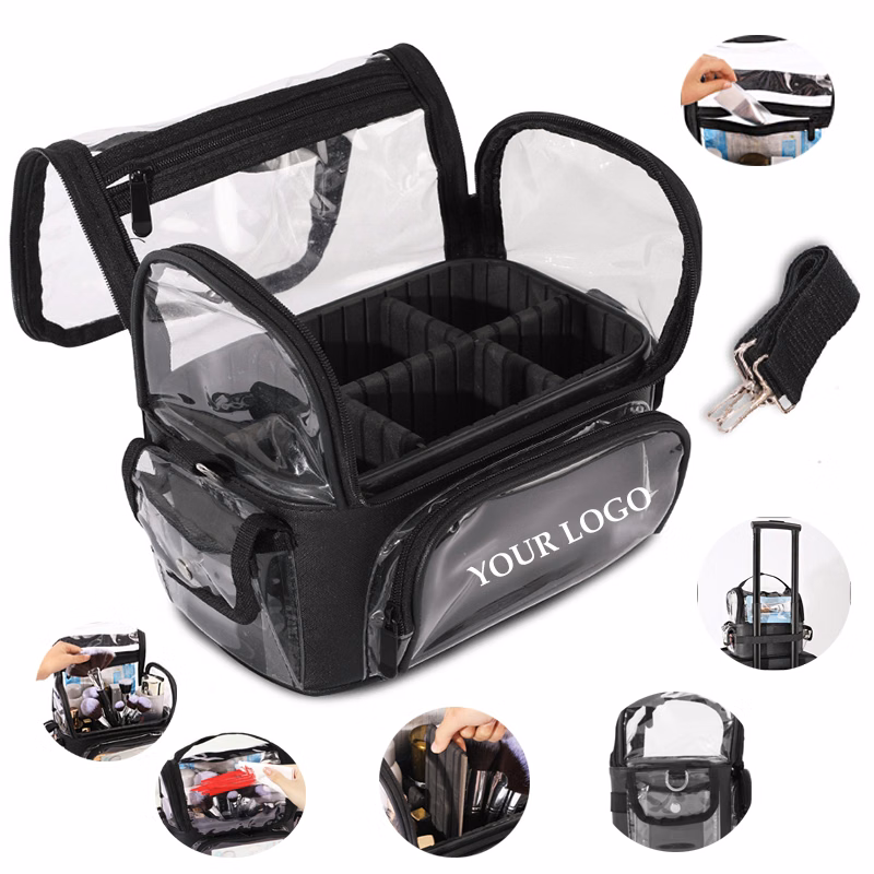 Clear Travel Bag With Adjustable Dividers