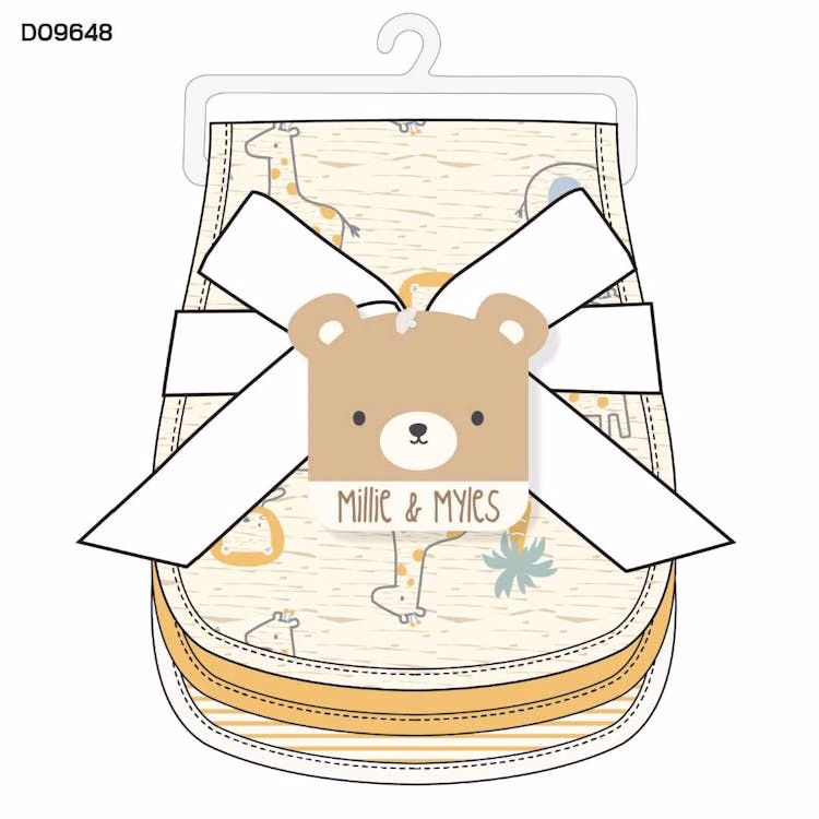 Boys 3Pk Burp Cloth