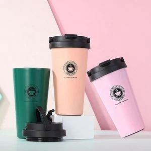 500Ml Double Stainless Steel Coffee Mug 1
