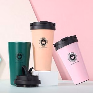 500Ml Double Stainless Steel Coffee Mug