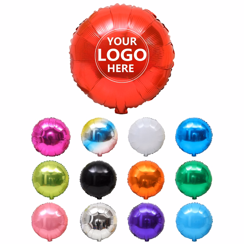Logo-Printed Aluminum Foil Balloons with Custom Options