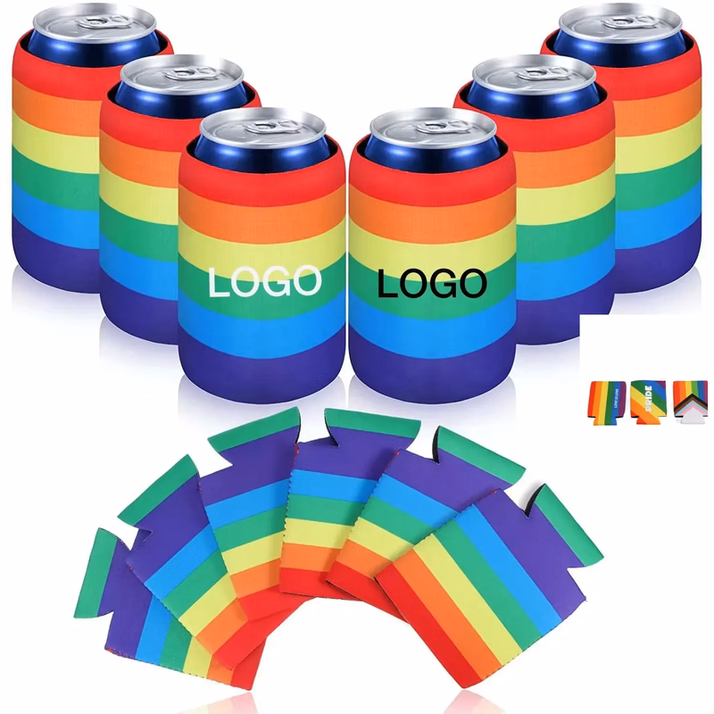 Rainbow Pride Collapsible Foam Can Cooler