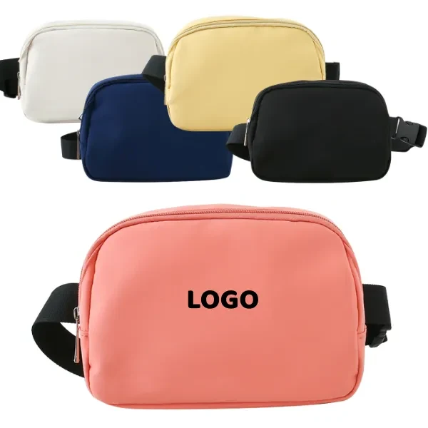 Waterproof Nylon Crossbody Waist Bag 1