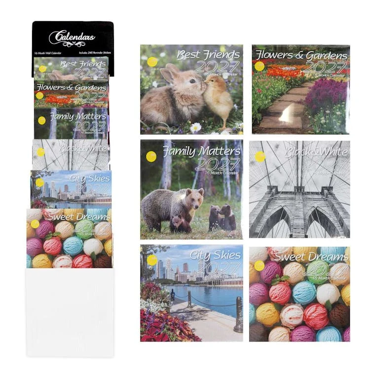2027 Wall Calendars - 16 Month Floor Display 1