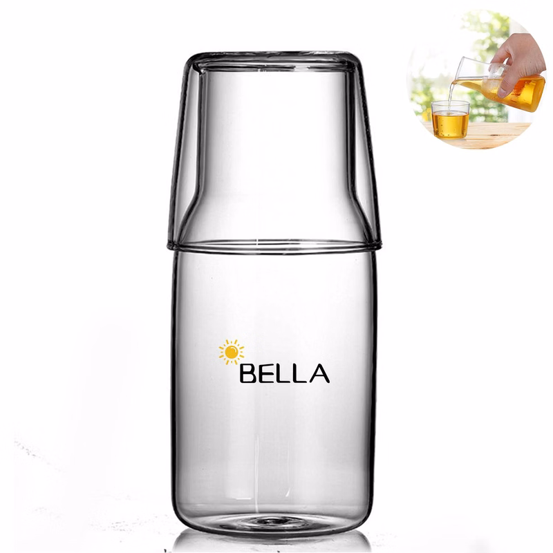 2 In 1 glass heat-resistant juice jug set