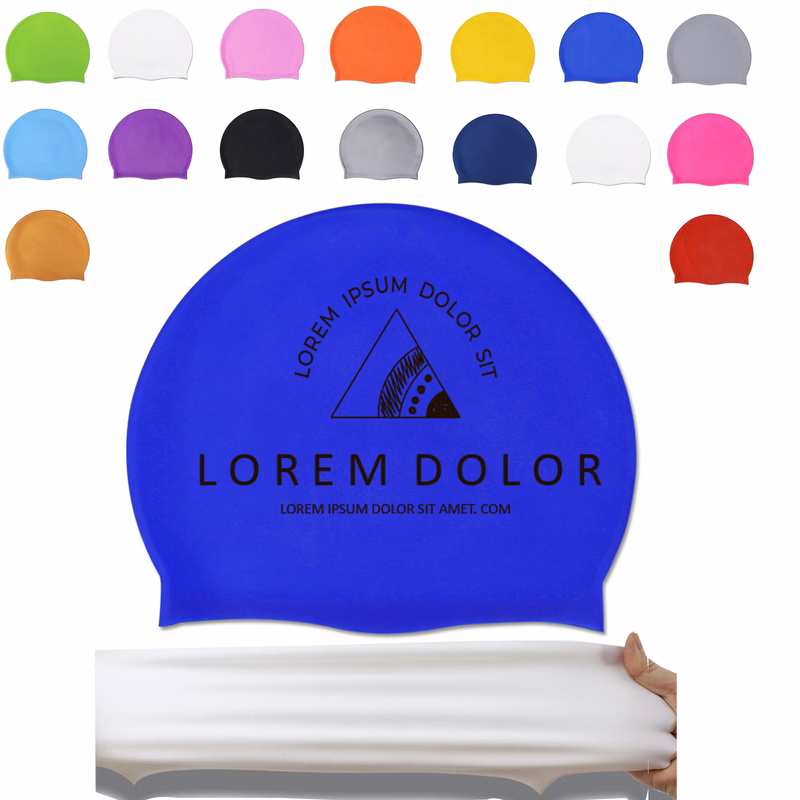 Unisex Adult Silicone Bathing Swim Cap Waterproof