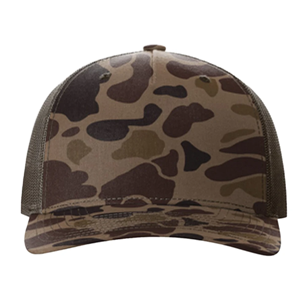 Richardson Printed Five-Panel Camo Trucker Cap 1