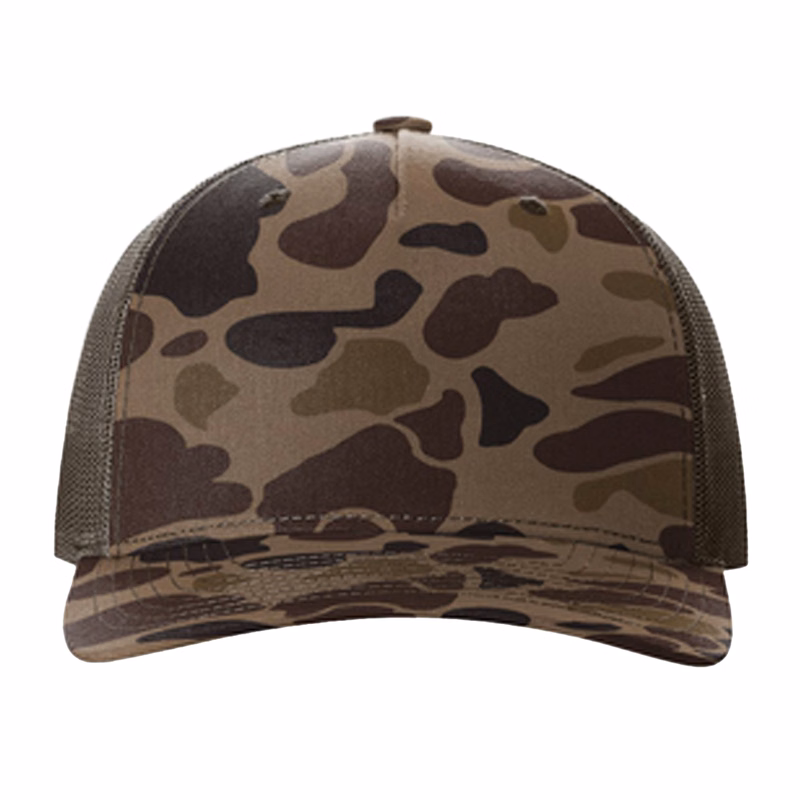 Richardson Printed Five-Panel Camo Trucker Cap